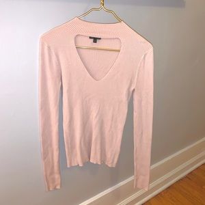 Blush Cut-out Long Sleeve